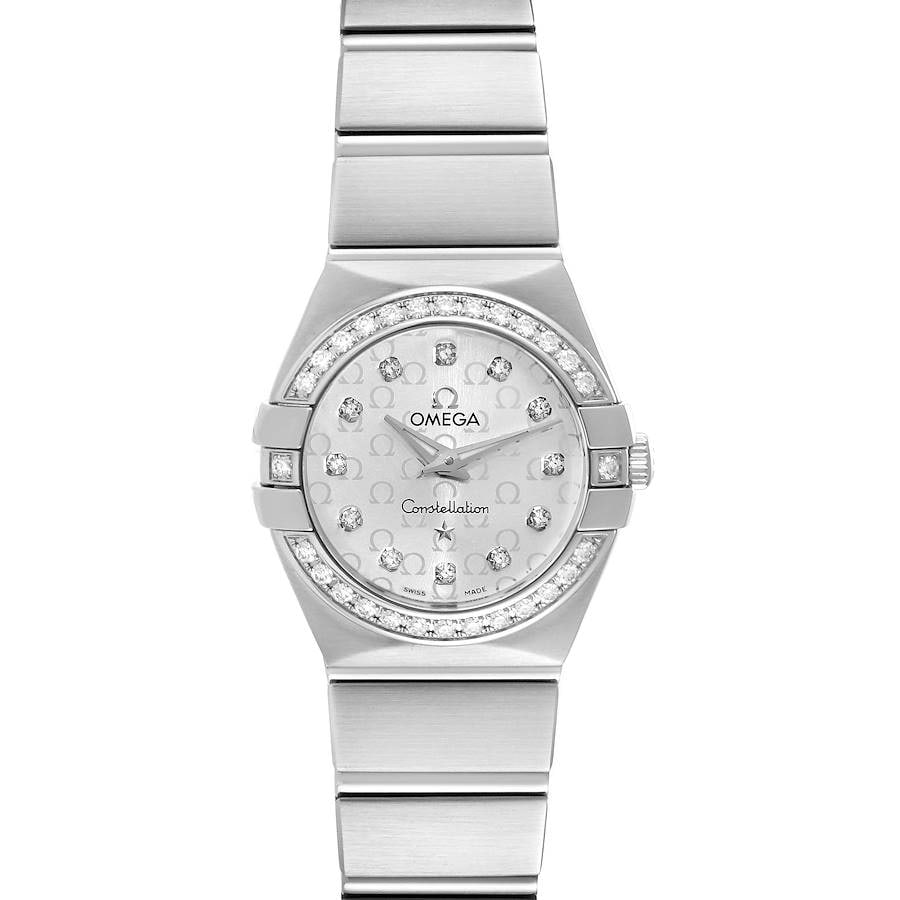 Omega Constellation ladies diamond dial stainless steel bracelet ref 123.15.24.60.52.001 (1 of 6)