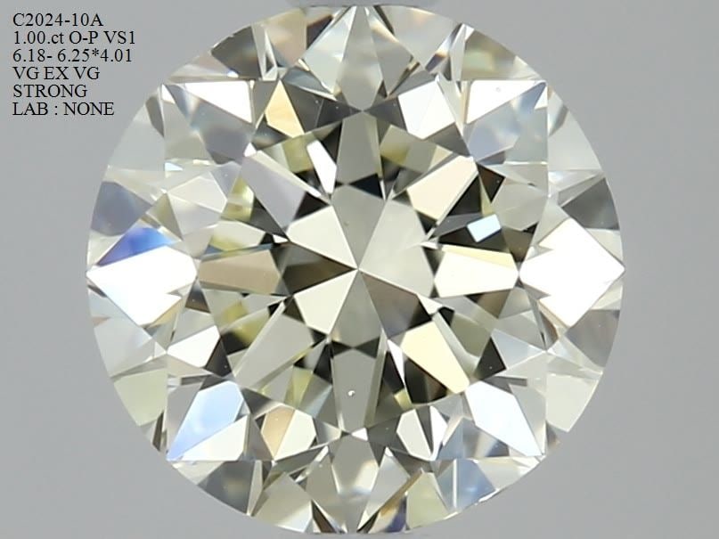 Loose Diamond - ROUND 1.0ct O-P VS1: Loose Diamond - ROUND 1.0ct O-P VS1 Source: Natural Shape: ROUND Carats: 1.0 Color: O-P Certification: NONE Video: