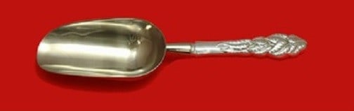 Tiffany and Co Ailanthus Sterling Silver Ice Scoop 9 3/4 Custom Made: Tiffany and Co Ailanthus Sterling Silver Ice Scoop 9 3/4 Custom Made This exquisite ice scoop from Tiffany and Co. showcases the elegant Ailanthus pattern, crafted from high-quality sterling silver. I