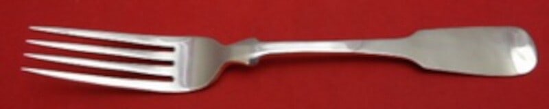 Old Newbury Crafters Sturbridge Sterling Silver Dinner Fork 4-Tine 7 7/8 Inch (1 of 2)