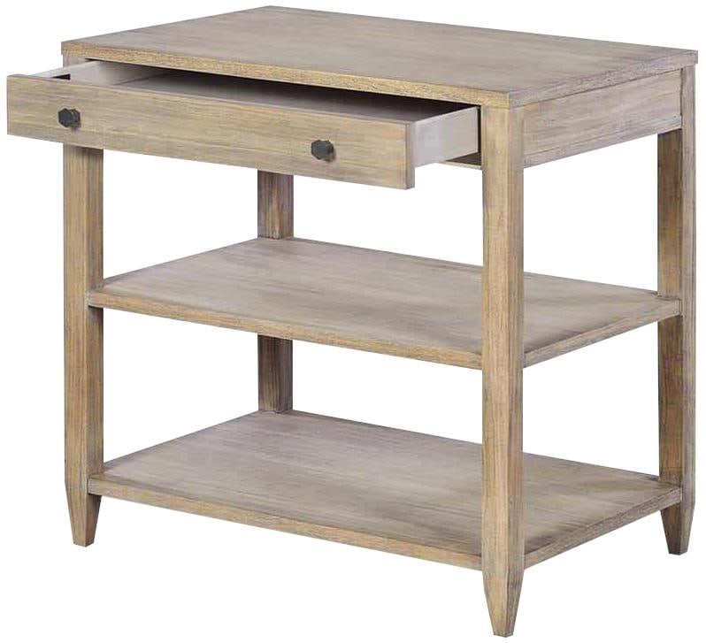 Oliver Home Wallace Collection Wide Rectangular Side Table Rabbit Finish (1 of 5)