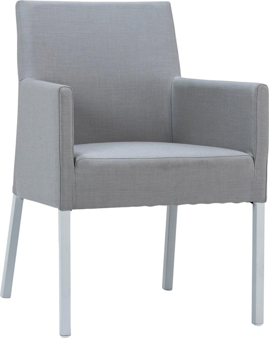 Stylish Norman Outdoor Dining Chair White Frame Sunbrella Fabric: Stylish Norman Outdoor Dining Chair White Frame Sunbrella Fabric Enhance your outdoor dining experience with the durable Norman Outdoor Chair. This stylish chair features a clean white frame made of s