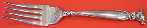 Wallace Romance of the Sea Sterling Silver 8 Inch Serving Fork (1 of 1)
