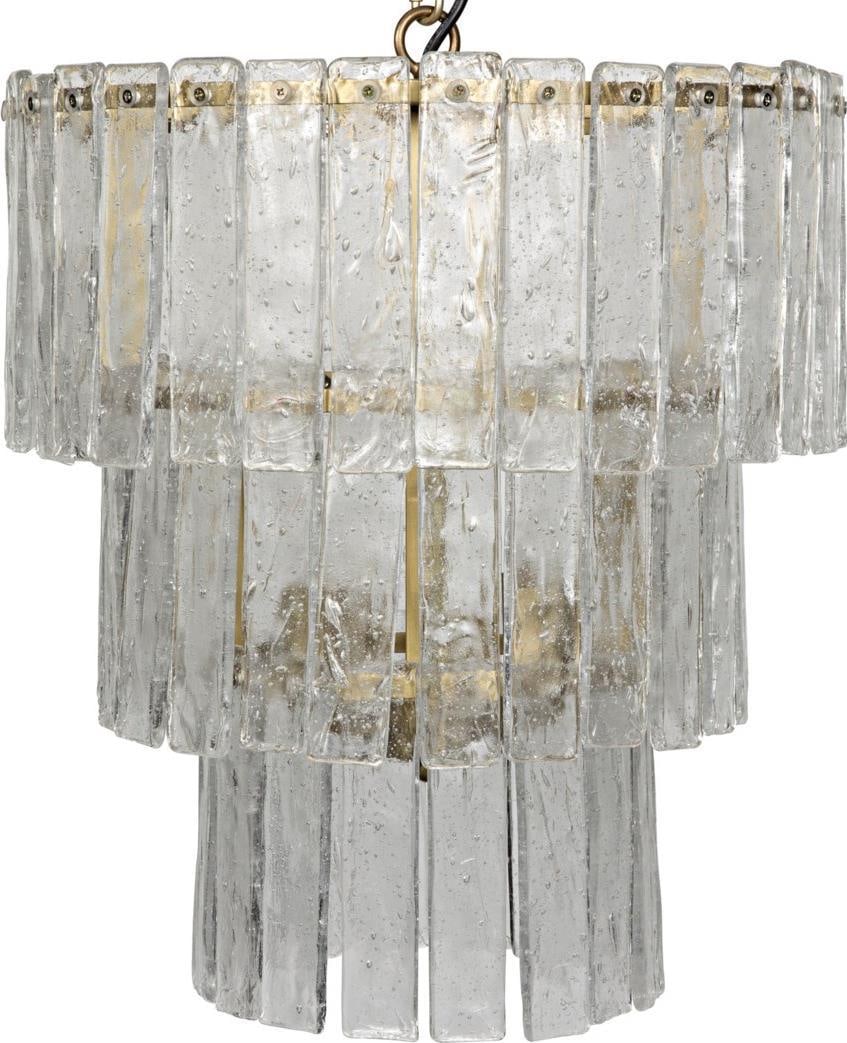 Bruna Victorian Style 3-Light Brass Chandelier by Noir (1 of 1)