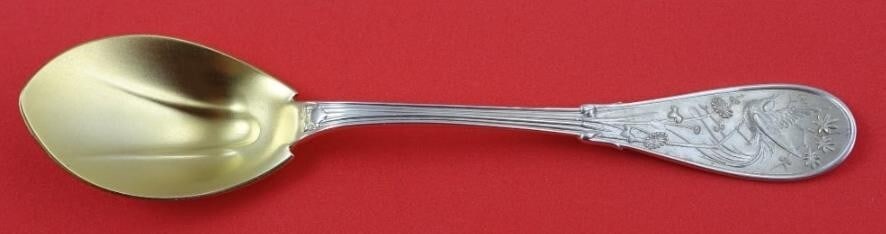 Tiffany & Co Japanese Sterling Silver Ice Cream Spoon 6 Inch: Tiffany & Co Japanese Sterling Silver Ice Cream Spoon 6 Inch Delight in the exquisite craftsmanship of the Japanese Ice Cream Spoon by Tiffany & Co. Crafted from high-quality sterling silver, this spo