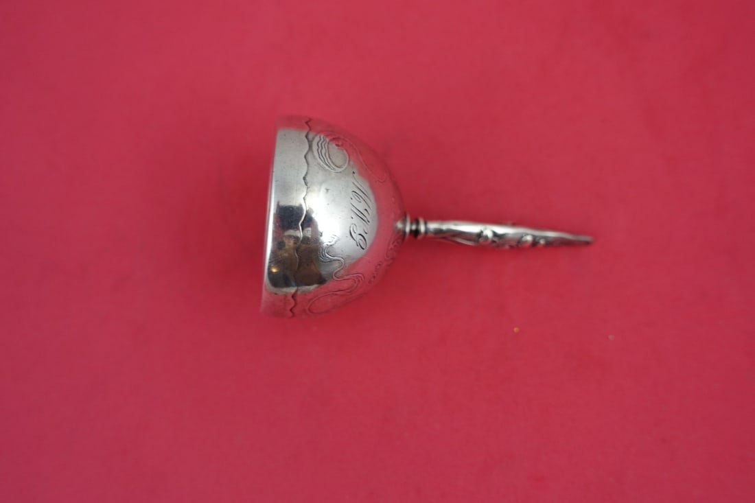 Whiting Sterling Silver Lily of the Valley Dinner Bell 3 5/8" Acid Etched (1 of 2)