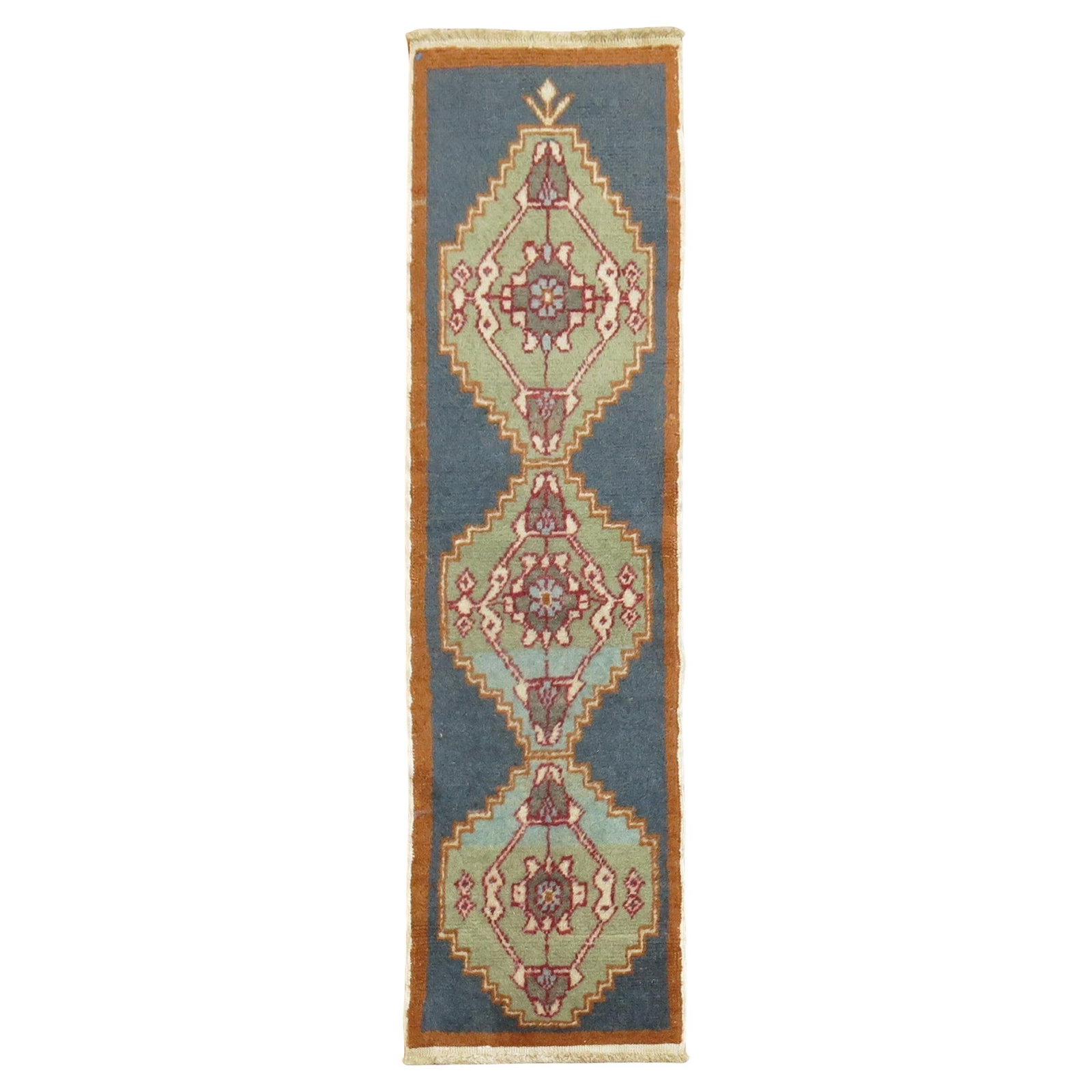 Zabihi Collection Hand-Knotted Geometric Turkish Rug 1' x 3'6'' (1 of 4)