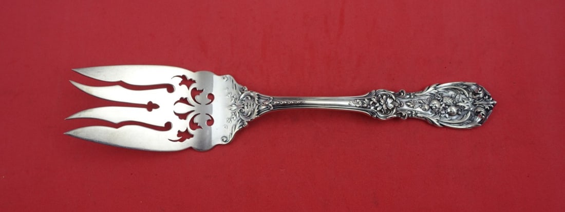 Reed & Barton Francis I Sterling Silver Cold Meat Fork 9": Reed & Barton Francis I Sterling Silver Cold Meat Fork 9" This exquisite serving fork from Reed & Barton showcases the classic Francis I old pattern, crafted from high-quality sterling silver. Measuri
