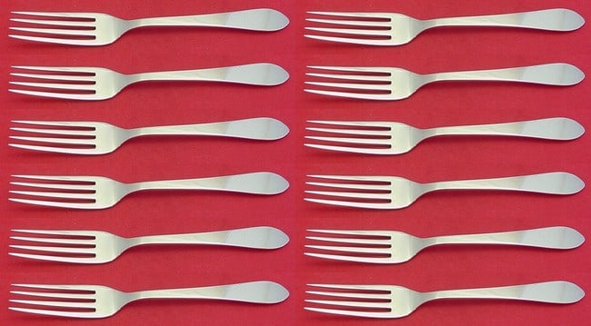 Tiffany & Co Faneuil Sterling Silver Dinner Forks Set of 12 (1 of 4)