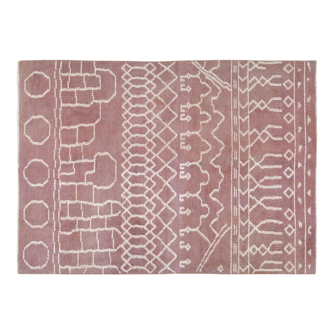 Ruby Red Turkish Oushak Wool Rug 6'9" x 9'5" Hand Knotted Vintage 1960s: Ruby Red Turkish Oushak Wool Rug 6'9" x 9'5" Hand Knotted Vintage 1960s This vintage Turkish Oushak rug from the 1960s features a hand-knotted construction with natural colors and a soft texture. Craf