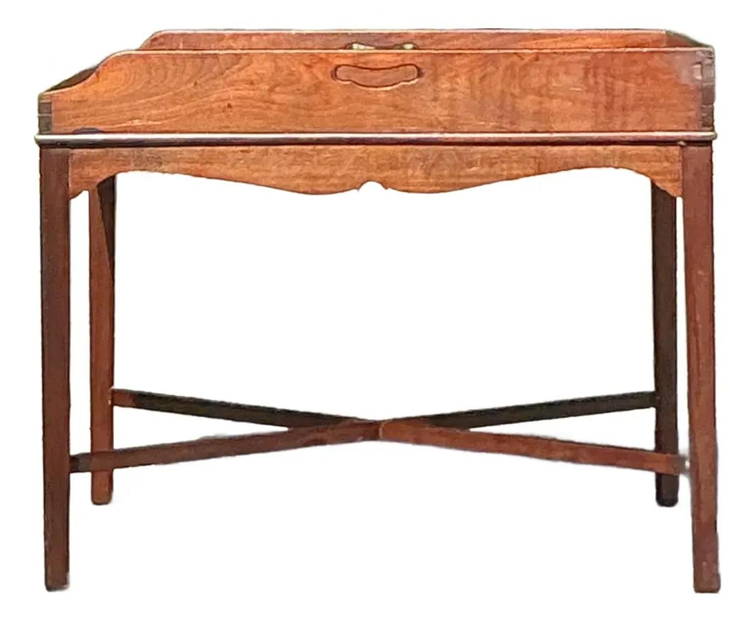 Vintage Regency Mahogany Coffee Table with Gallery Edge (1 of 10)