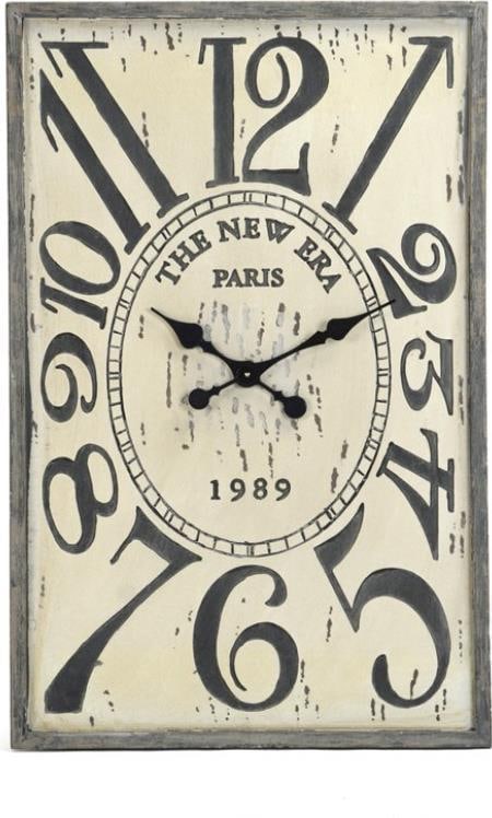 Zentique Traditional Ebony Wooden Wall Clock 36.5H 23.5W MDF Pine (1 of 3)