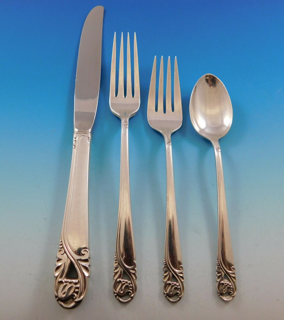 International Silver Spring Glory 4-Pc Sterling Silver Place Setting (1 of 4)
