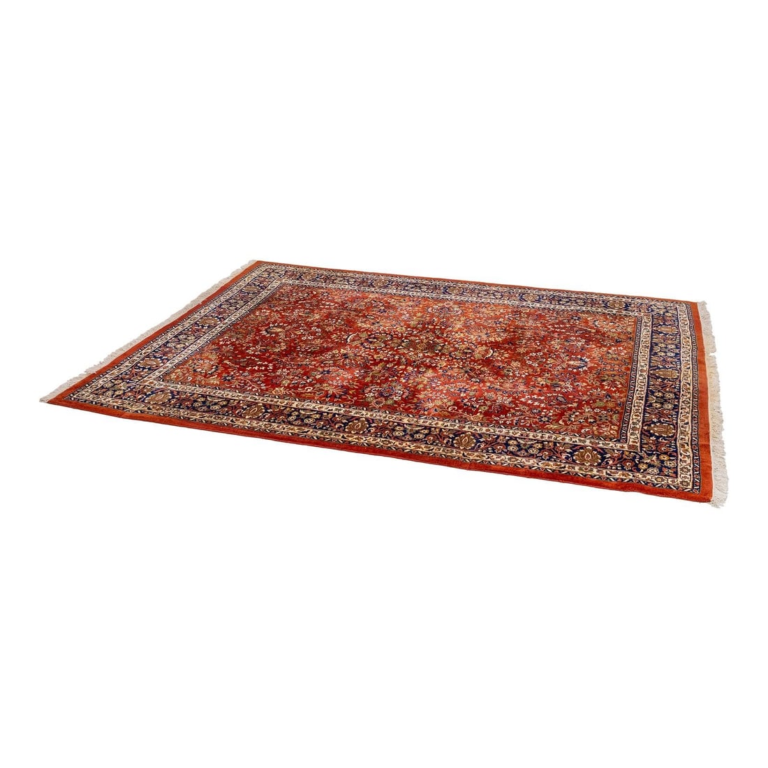 Vintage 60 Year Old 9x12 Wool Oriental Rug Multi Color Hand Woven: Vintage 60 Year Old 9x12 Wool Oriental Rug Multi Color Hand Woven Enhance your living space with this exquisite multi-color Oriental room size rug, crafted from 100% high-quality wool. Measuring appro