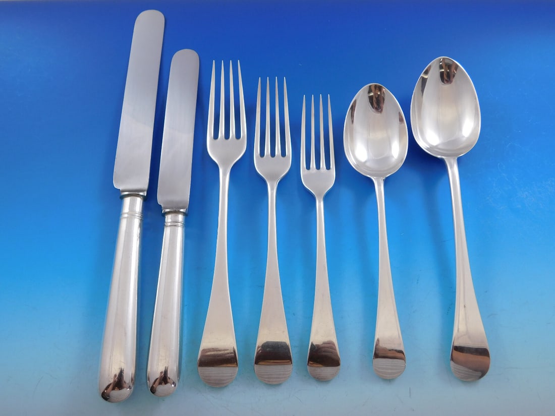 James Robinson Irish Rib Sterling Silver 58 Piece Flatware Set (1 of 7)