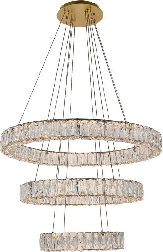 Elegant Lighting Monroe Crystal Pendant Light 21H 31.5W 31.5D UL-Listed: Elegant Lighting Monroe Crystal Pendant Light 21H 31.5W 31.5D UL-Listed Illuminate your space with the Luxurious Monroe Pendant Light Fixture, a stunning addition to any home decor. This exquisite