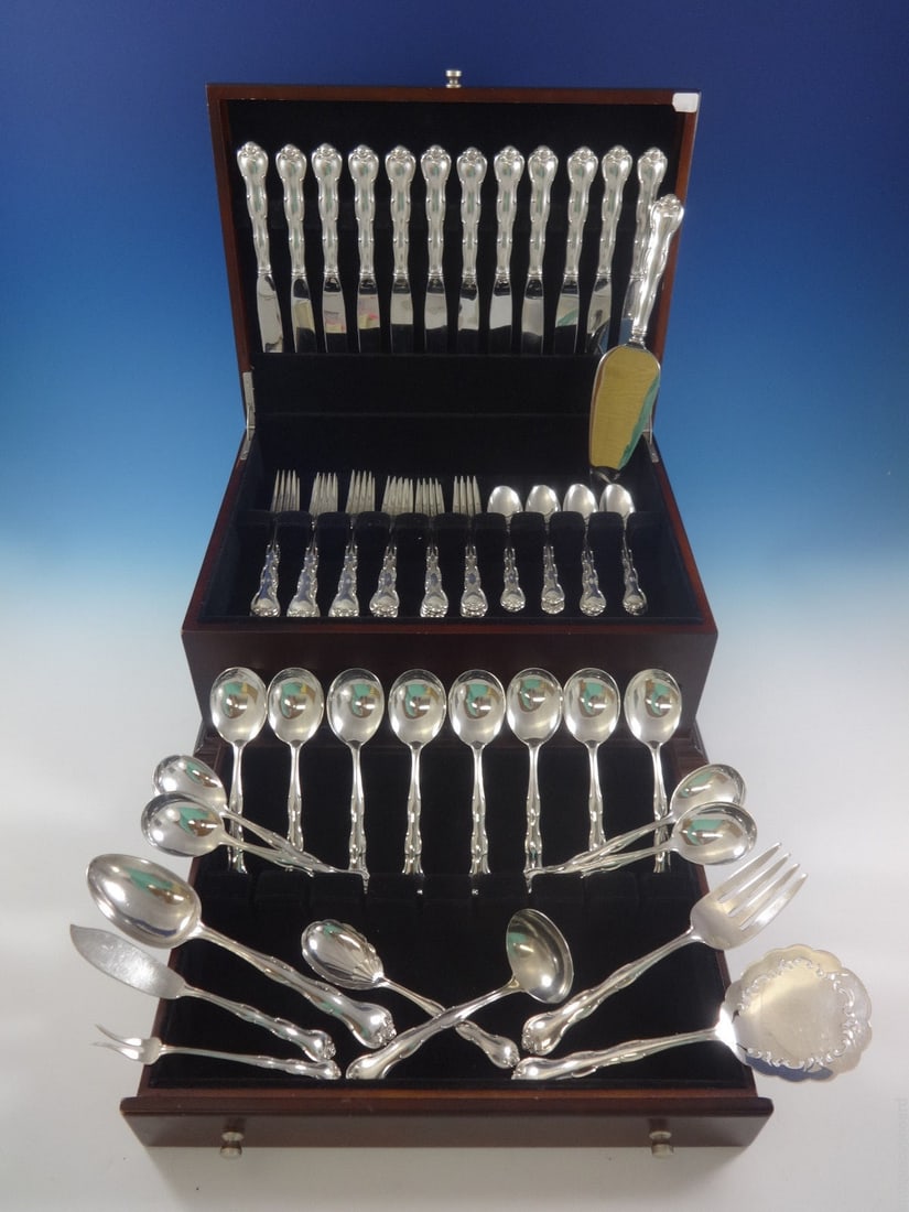 69 Piece Gorham Rondo Sterling Silver Flatware Service for 12 (1 of 11)