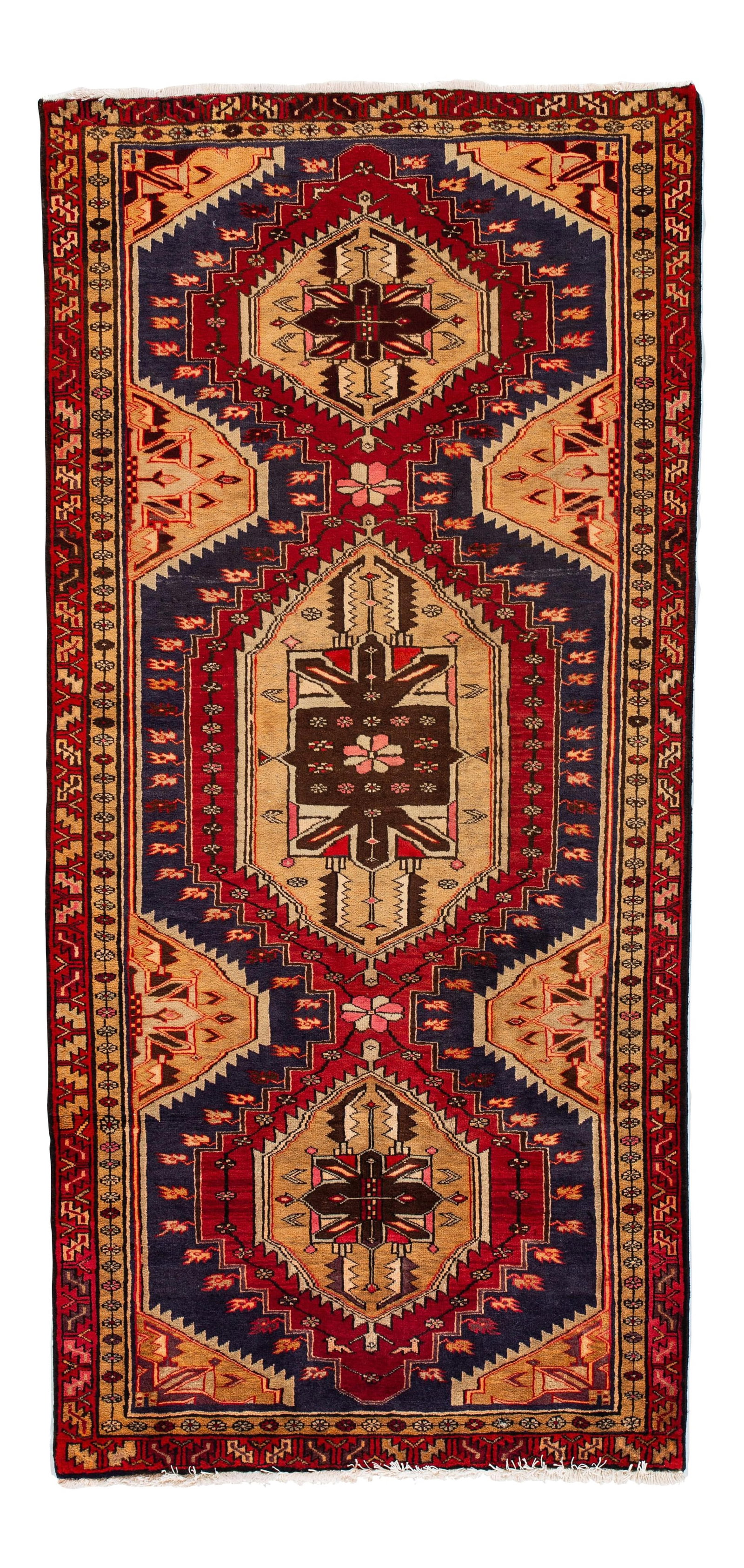 Vintage North West Persian Hand-Knotted Wool Rug 4'1" x 8'9" Peach: Vintage North West Persian Hand-Knotted Wool Rug 4'1" x 8'9" Peach Enhance your living space with this exquisite Mid-20th Century Vintage North West Persian Rug. Hand-knotted with a traditional design
