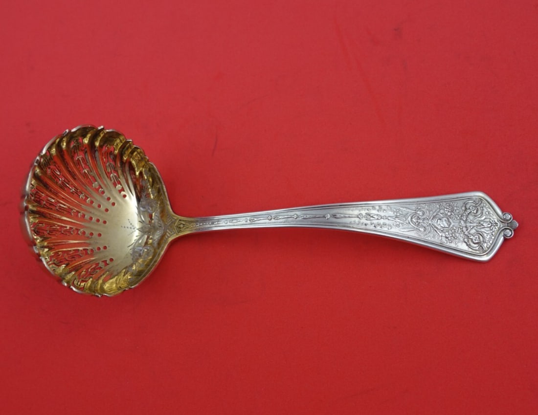 Gorham Lady Washington Sterling Silver Gold-Washed Sugar Sifter Ladle 7.5" (1 of 2)