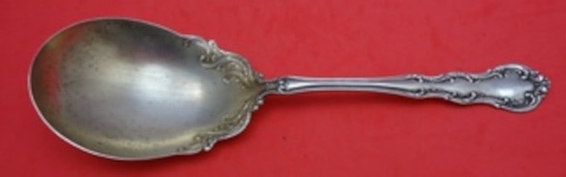 Sterling Silver Gold Washed Berry Spoon Old Atlanta Pattern by Wallace 9 Inch (1 of 2)
