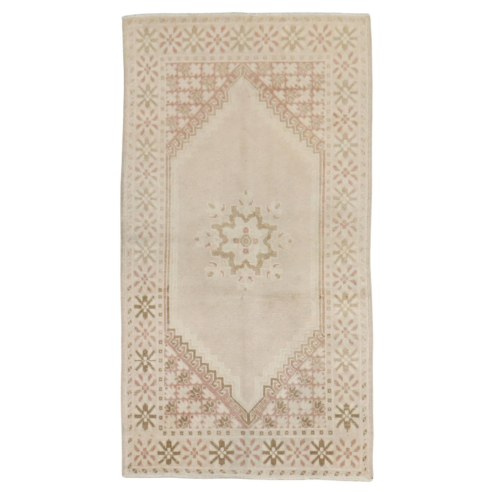 Zabihi Collection Hand-Woven Mid-Century Moroccan Rug 33 x 60 in: Zabihi Collection Hand-Woven Mid-Century Moroccan Rug 33 x 60 in Discover the charm of the Zabihi Collection Vintage Neutral Moroccan Rug, a stunning piece that perfectly embodies Mid-Century Modern s