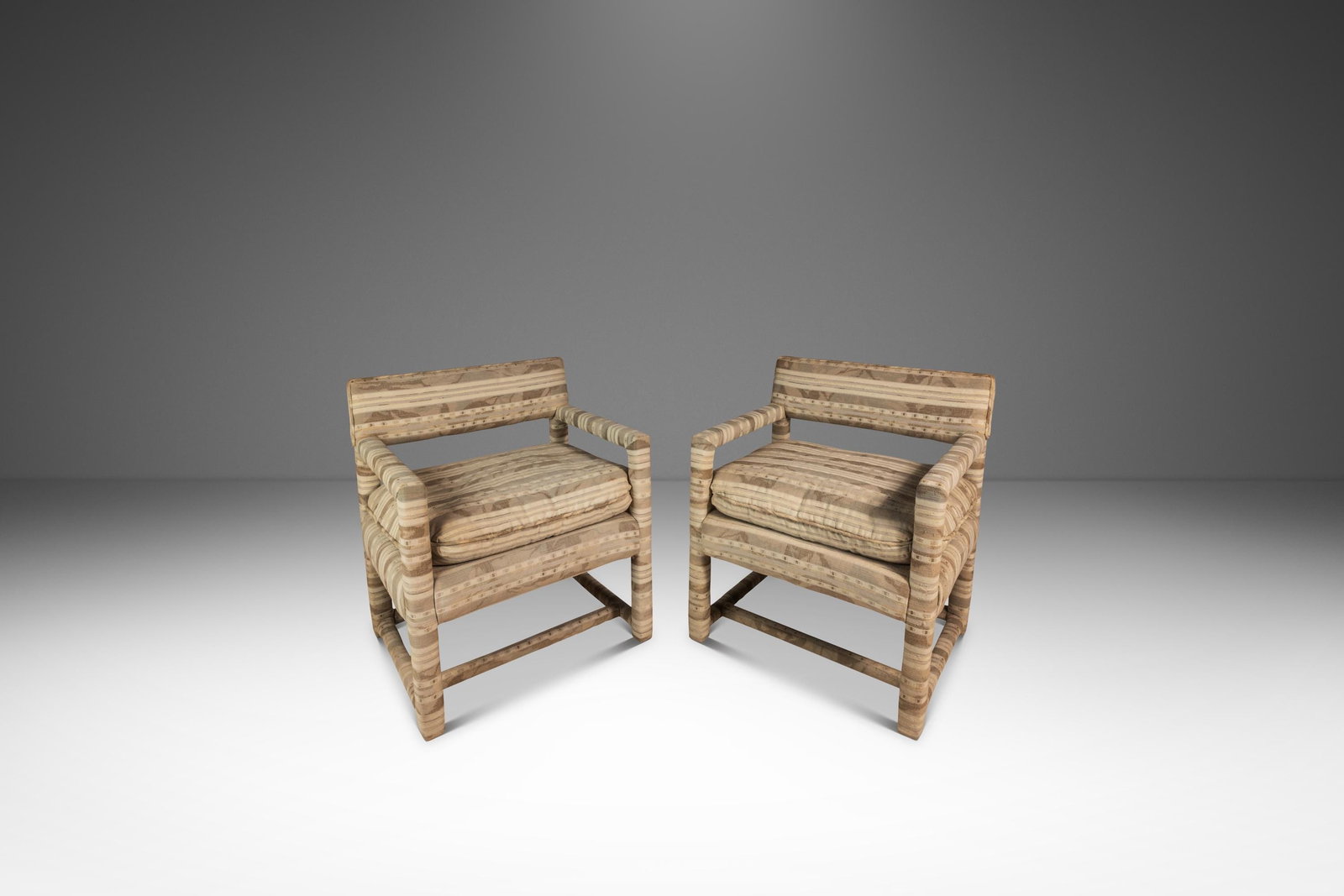 Vintage Set of 2 Milo Baughman Mid-Century Parsons Chairs 1960s (1 of 10)