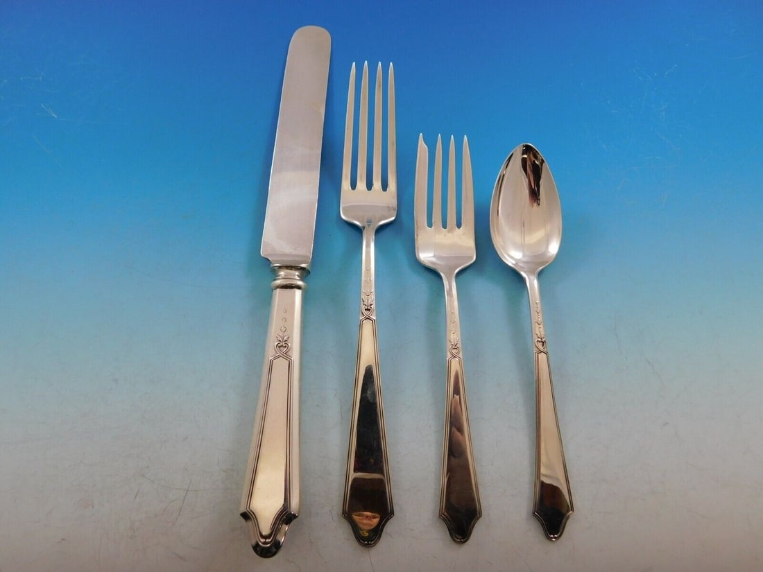 Lunt Bel Chateau Sterling Silver 4-Piece Place Setting (1 of 4)