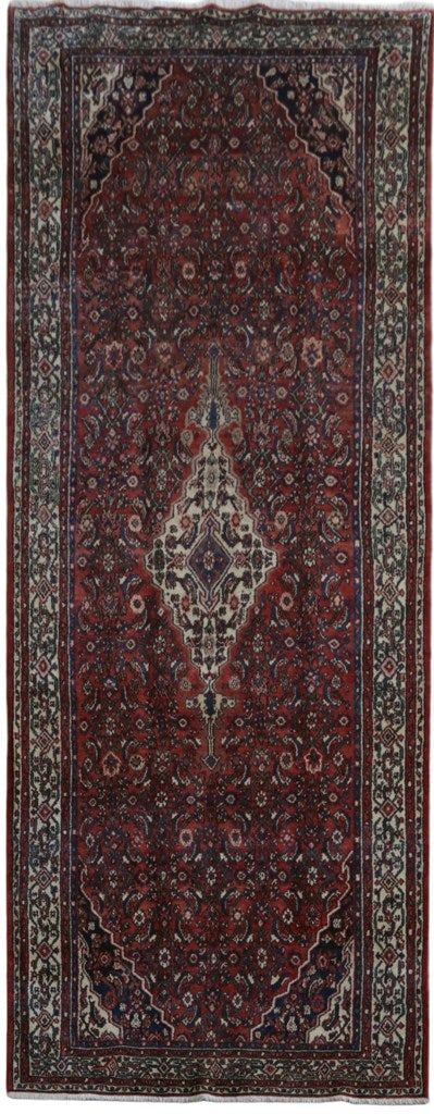 5.5 x 13.9 Tulip Pink Handmade Persian Hamadan Rug (1 of 6)