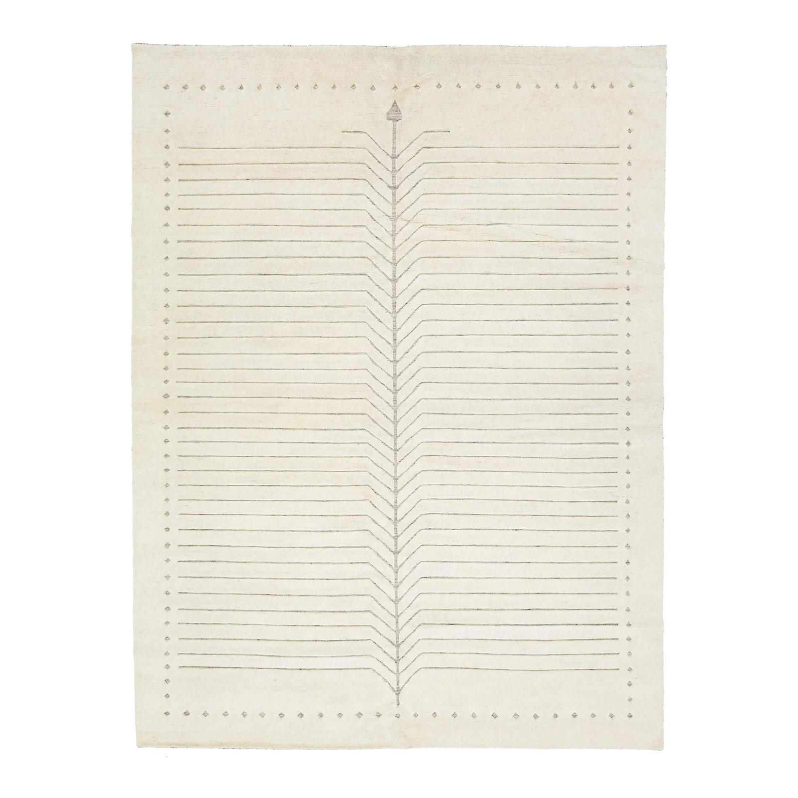 Luxurious Ivory Moroccan Wool Rug 9' x 12' Minimalist Design: Luxurious Ivory Moroccan Wool Rug 9' x 12' Minimalist Design This hand-crafted modern Moroccan rug showcases a luxurious minimalist design in elegant ivory tones. Perfect for adding a touch of sophist