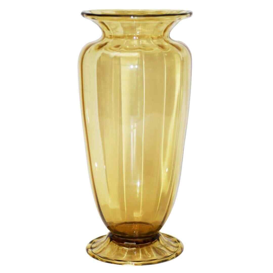 Steuben Art Glass Green Urn Table Vase (1 of 3)