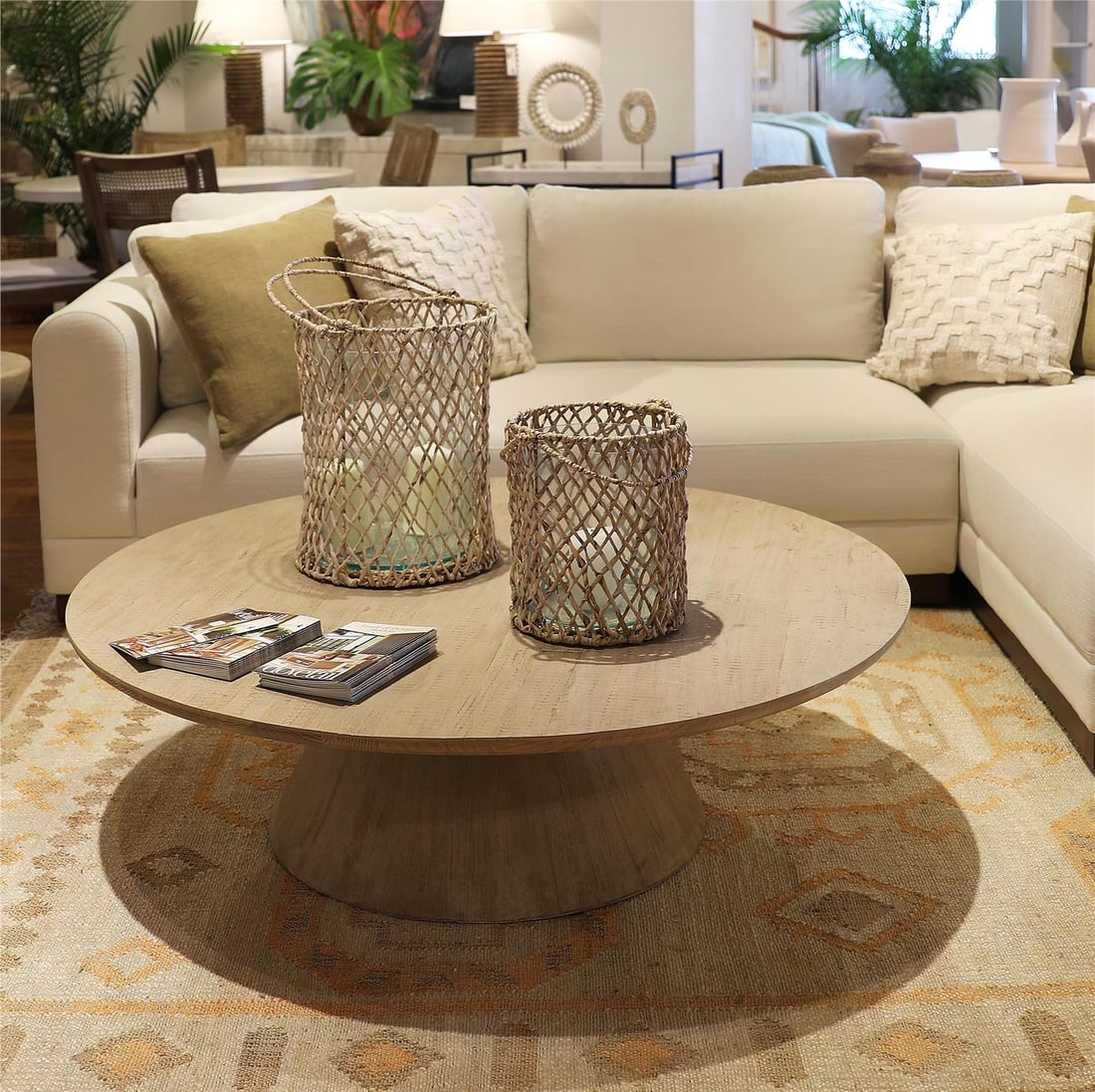 Rustic Reclaimed Pine Square Coffee Table - 3
