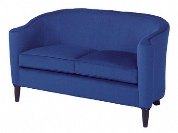 Hand-Crafted Royal Blue Leather Accent Chair (1 of 1)