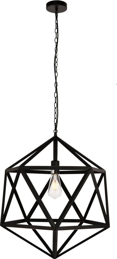 Elegant Lighting Black Crystal Hanging Lamp UL-Listed 40W (1 of 1)