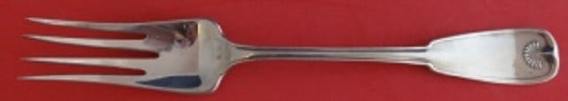 Tiffany & Co Palm Sterling Silver Cold Meat Fork 9 inches: Tiffany & Co Palm Sterling Silver Cold Meat Fork 9 inches Presenting a stunning Sterling Silver Cold Meat Fork from the renowned Palm pattern by Tiffany & Co. This exquisite serving fork, measuring 9 