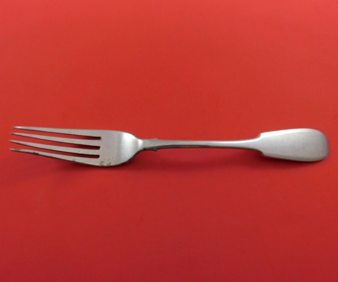 Antique Russian Sterling Silver Dinner Fork 7 7/8" 1898-1914 Flatware (1 of 3)