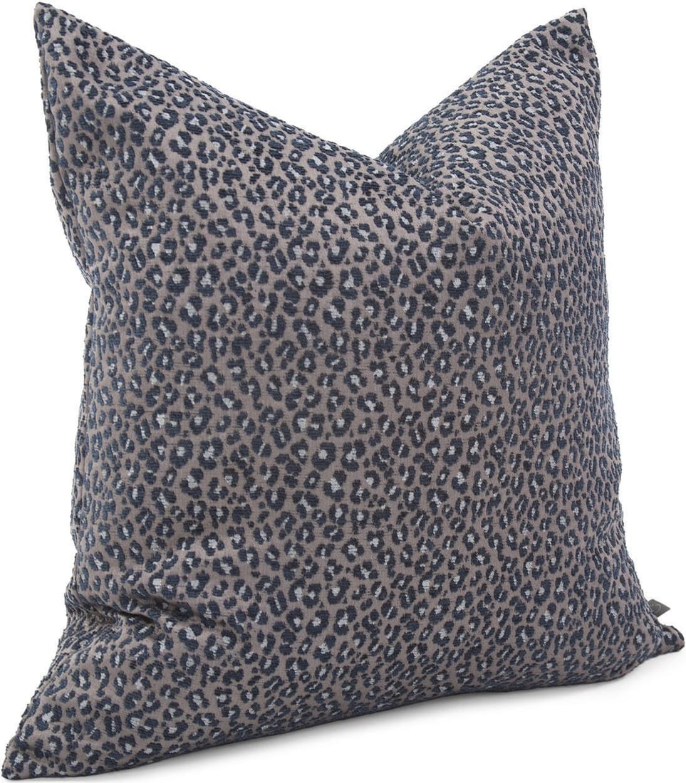Howard Elliott Indigo Blue Rectangular Down Pillow 14x22 Hand-Finished (1 of 7)