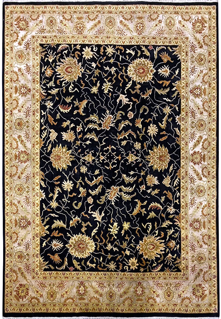 8x10 Handmade Dense Natural Wool Rug Black Sage Green: 8x10 Handmade Dense Natural Wool Rug Black Sage Green Free continental US Shipping Enhance your living space with this luxurious 8' x 10.1' Quality Dense Natural Wool Handmade Rug, featuring a sophist