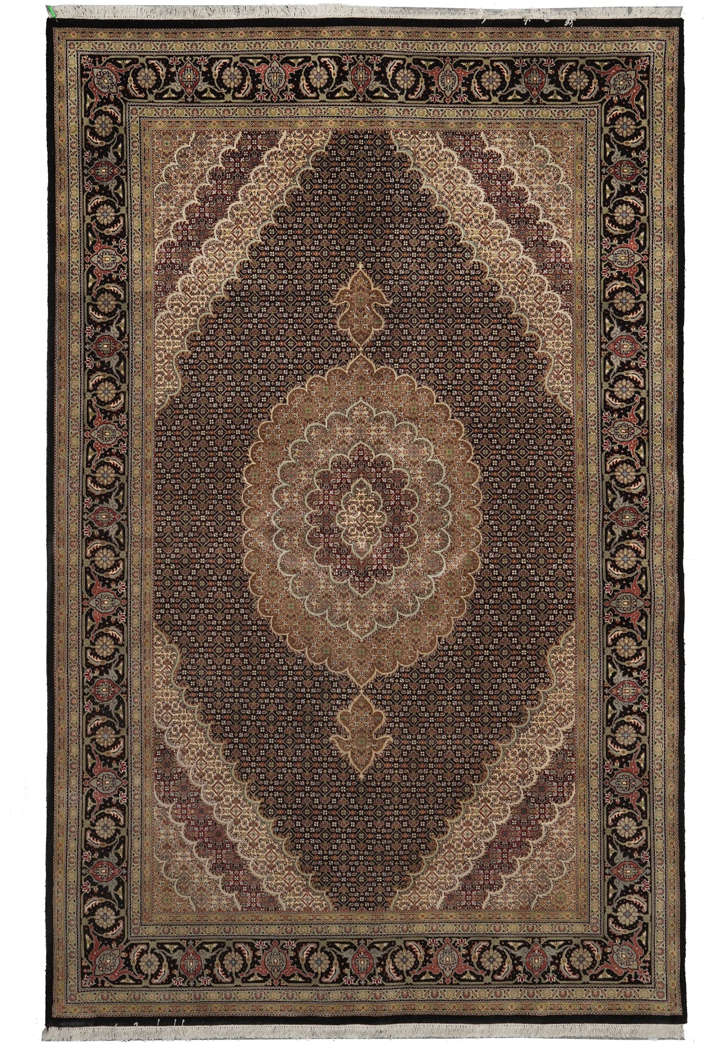 6.8 x 10 Hand-Knotted Persian Tribal Wool Rug Vibrant Geometric Design: 6.8 x 10 Hand-Knotted Persian Tribal Wool Rug Vibrant Geometric Design Free continental US Shipping This 6.8 x 10 foot hand-knotted rug features a traditional Persian tribal design, crafted by skilled