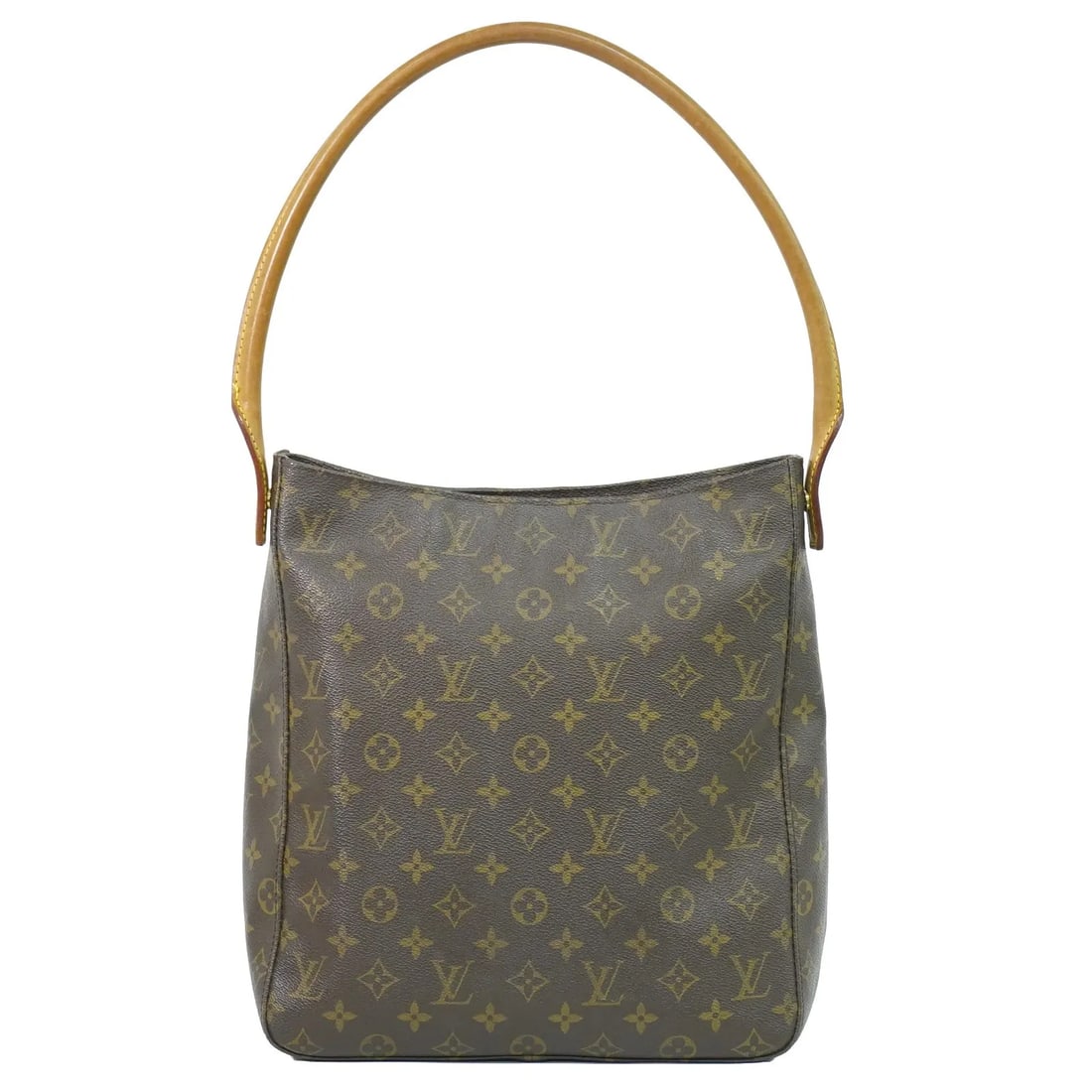 Louis Vuitton Monogram Looping Brown Canvas Shoulder Bag: Louis Vuitton Monogram Looping Brown Canvas Shoulder Bag Louis Vuitton Monogram Looping handbag in brown canvas. This women's bag is in good overall condition with visible signs of use, including wear