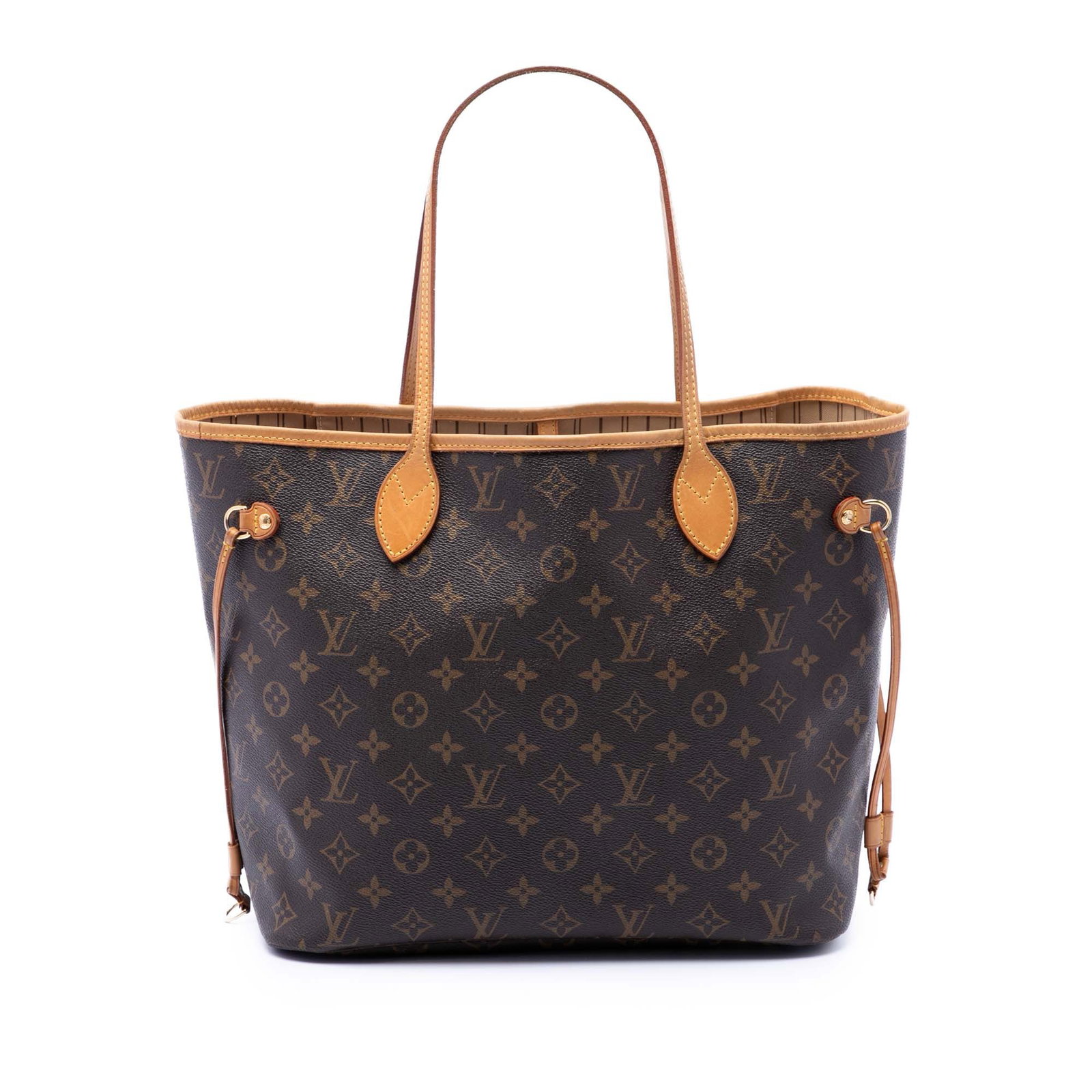 Louis Vuitton Neverfull MM Monogram Canvas Tote Bag: Louis Vuitton Neverfull MM Monogram Canvas Tote Bag Louis Vuitton Monogram Neverfull MM tote bag crafted with a monogram canvas body and vachetta leather trim. It features flat vachetta leather handle