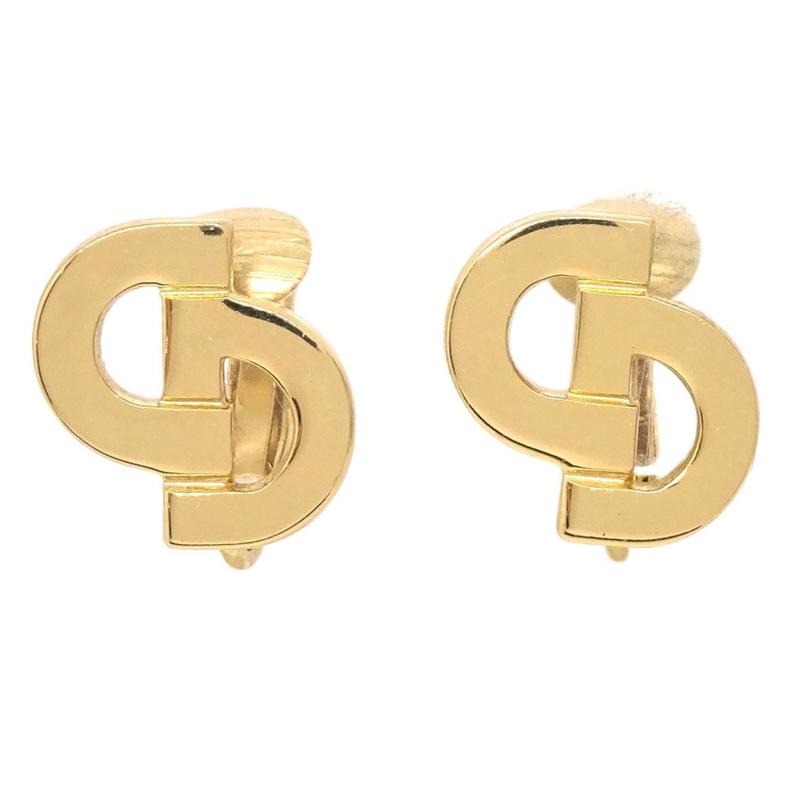 Gold Plated Clip On Earrings Christian Dior: Gold Plated Clip On Earrings Christian Dior Christian Dior clip-on earrings in a gold-plated finish. These earrings feature a classic gold-tone look and are presented in excellent condition with no ac