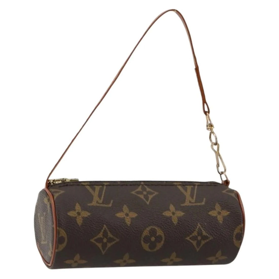 Louis Vuitton Papillon Pochette Brown Monogram Canvas Bag: Louis Vuitton Papillon Pochette Brown Monogram Canvas Bag This Louis Vuitton Papillon Pochette features the iconic Monogram canvas in a classic brown color. Designed for women, the bag is crafted in F