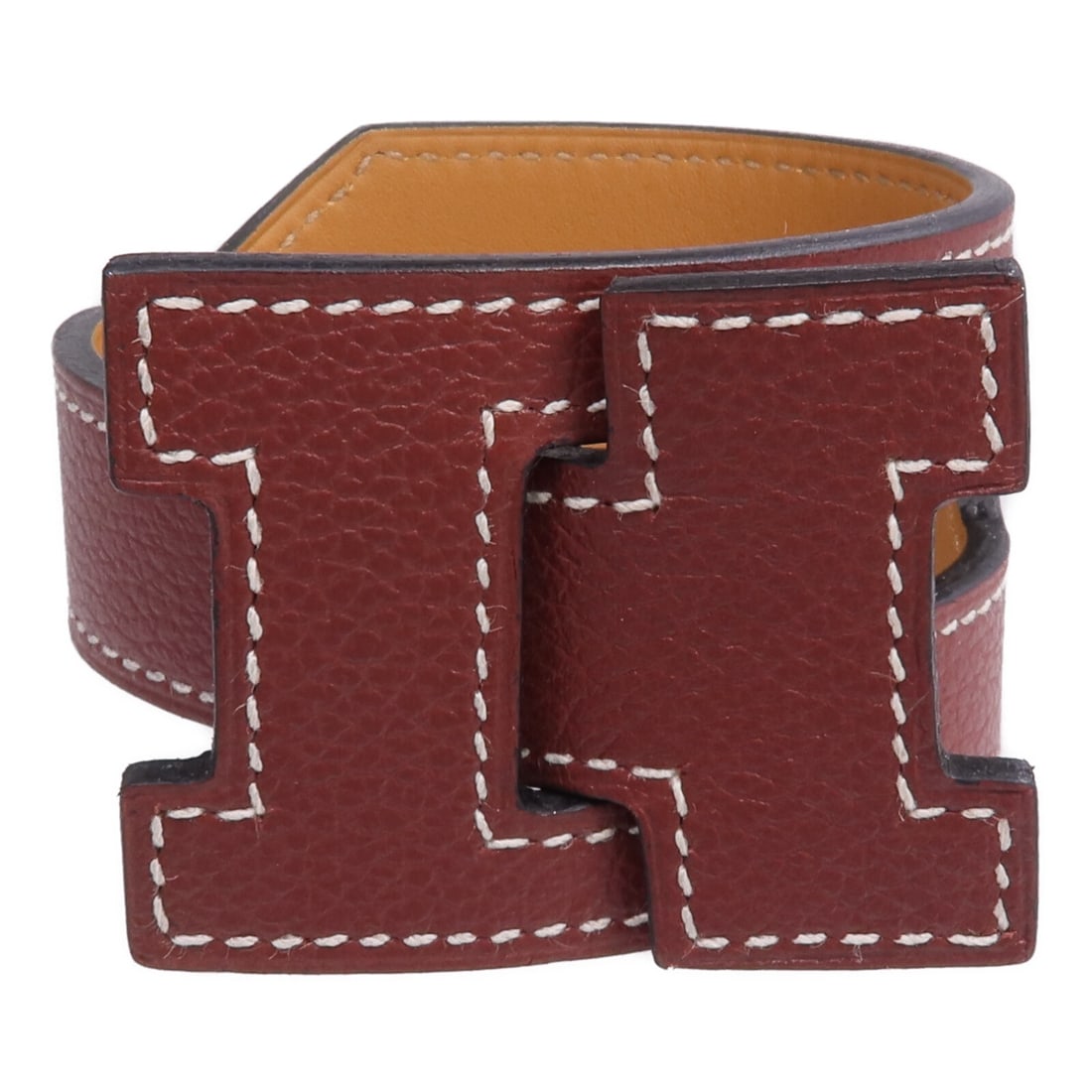 Hermes Rouge H Evercolor Leather Tour Wrap Bracelet: Hermes Rouge H Evercolor Leather Tour Wrap Bracelet This Hermes Jet Lag Tour Wrap Bracelet is crafted from Evercolor calfskin leather in a striking red shade. Designed for women, it features a wrap st