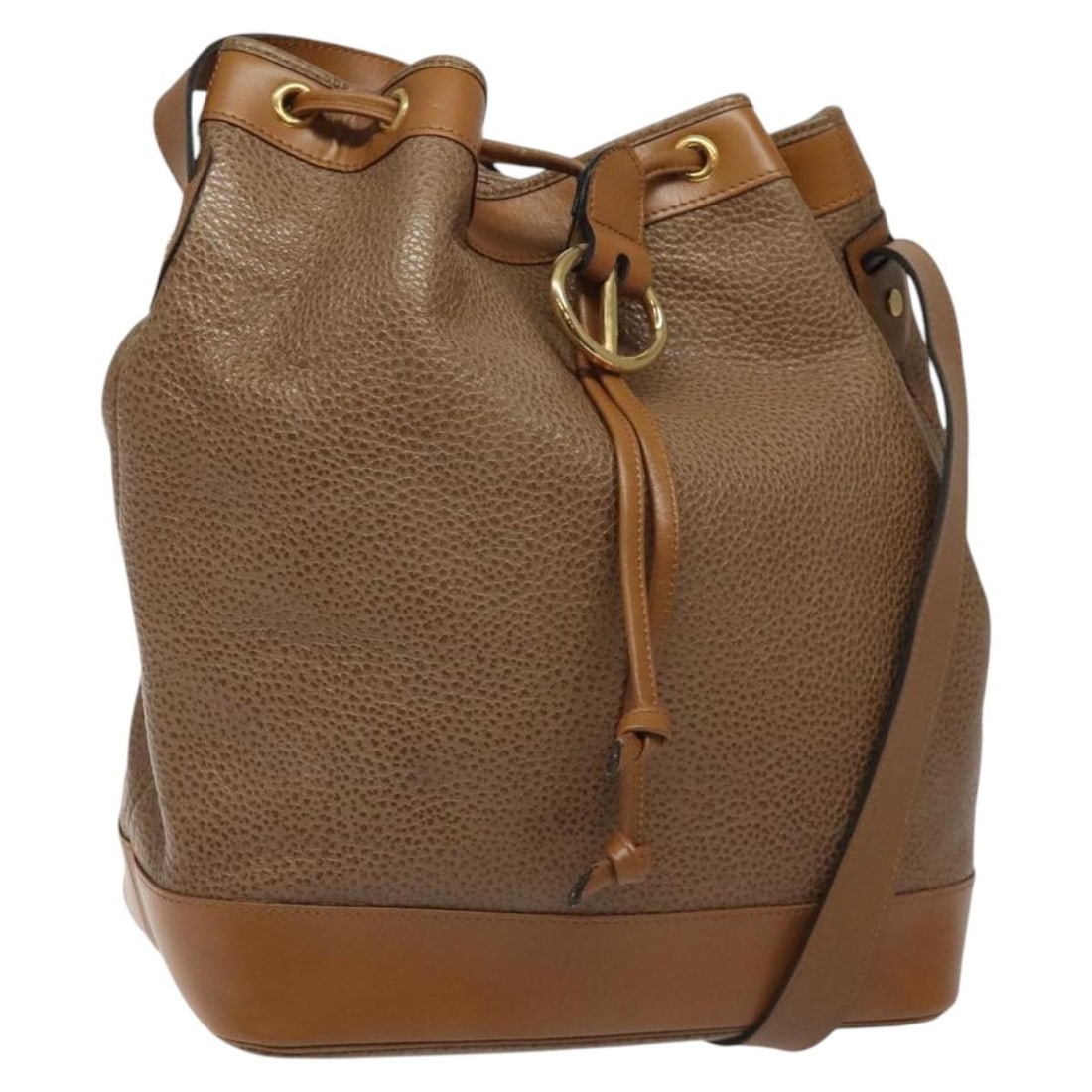 Christian Dior Brown Leather Shoulder Handbag with Gold Accents France: Christian Dior Brown Leather Shoulder Handbag with Gold Accents France This Christian Dior shoulder bag is crafted from brown leather with gold accents. Designed for women, it features an adjustable s