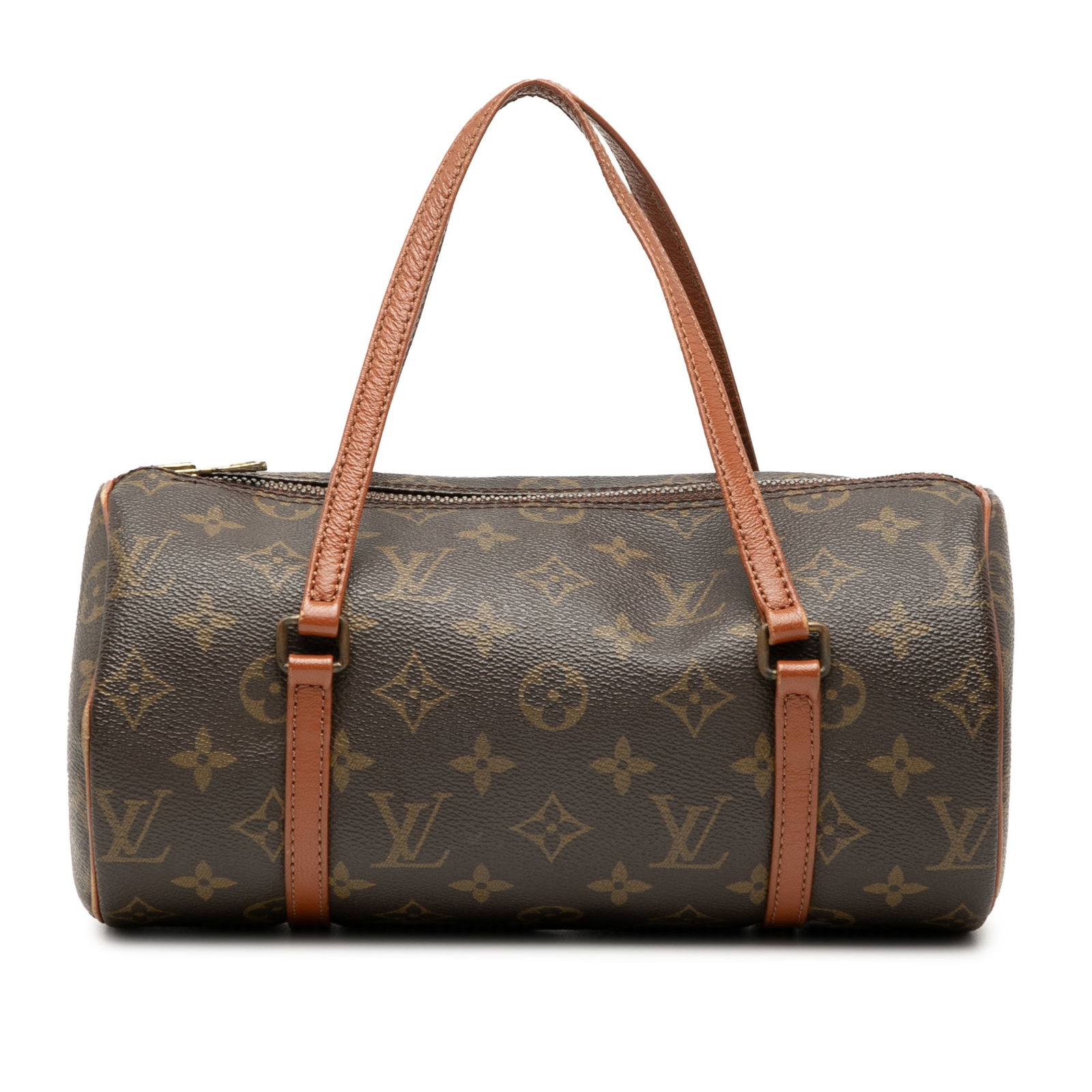 Louis Vuitton Papillon 26 Monogram Canvas Handbag: Louis Vuitton Papillon 26 Monogram Canvas Handbag Louis Vuitton Monogram Papillon 26 handbag crafted with a monogram canvas body, flat leather handles, and a top zip closure. Made in France, this piec