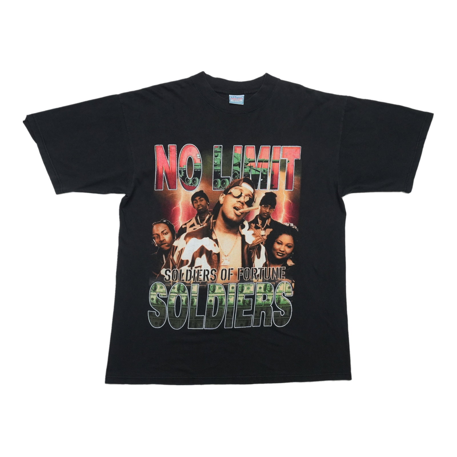 Vintage No Limit Records Soldiers Of Fortune Black Cotton Shirt XL (1 of 9)