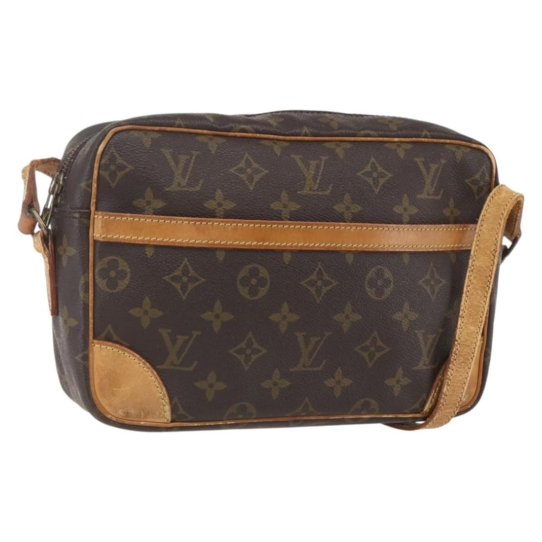 Louis Vuitton Trocadero 27 Monogram Canvas Shoulder Bag M51274 France: Louis Vuitton Trocadero 27 Monogram Canvas Shoulder Bag M51274 France This Louis Vuitton Monogram Trocadero 27 Shoulder Bag features the iconic monogram canvas and is crafted in France. The bag shows 