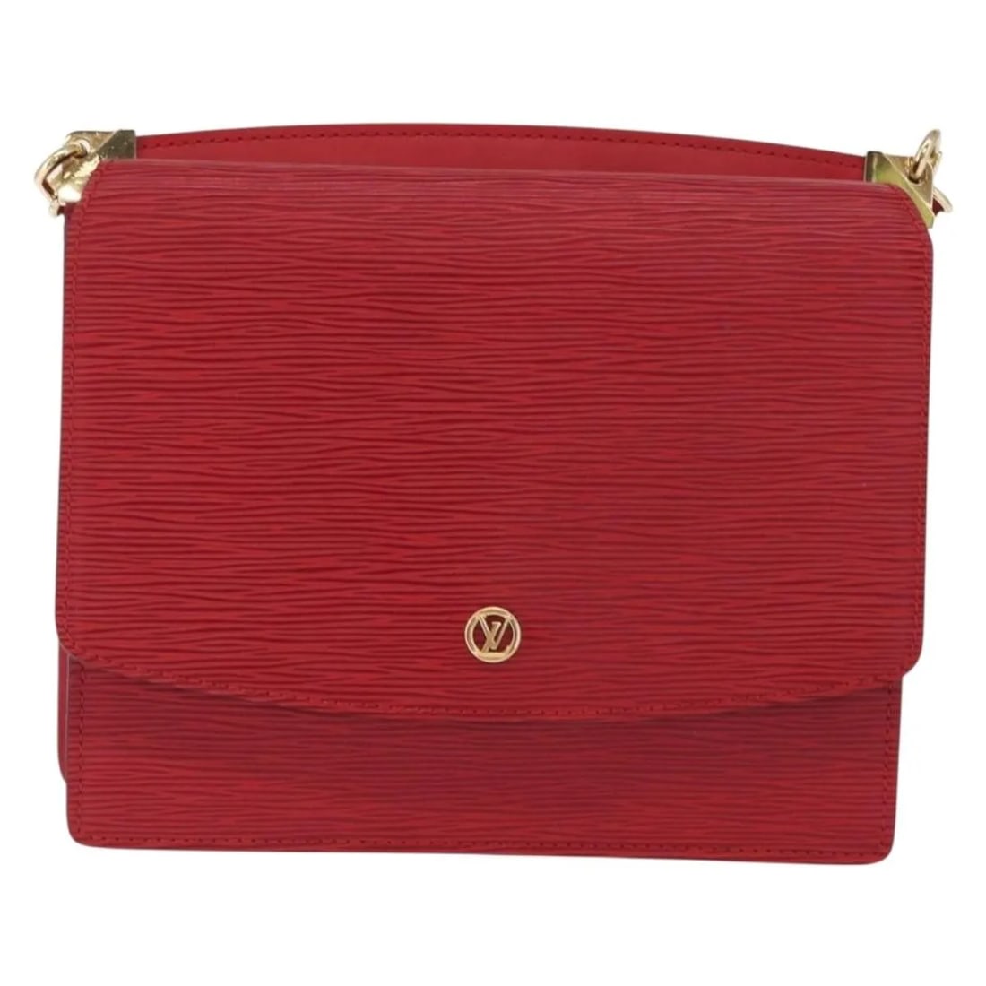 Louis Vuitton Grenelle red leather shoulder bag: Louis Vuitton Grenelle red leather shoulder bag The Louis Vuitton Grenelle Shoulder Bag is crafted from red Epi leather and designed for women. This elegant bag features subtle signs of use, including