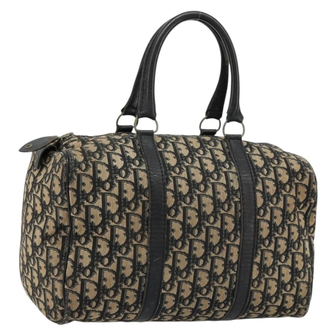 Navy Silver Trotter Canvas Christian Dior Handbag France: Navy Silver Trotter Canvas Christian Dior Handbag France This Christian Dior Trotter Canvas handbag features a classic navy and silver color scheme and is crafted from the signature Trotter canvas mat