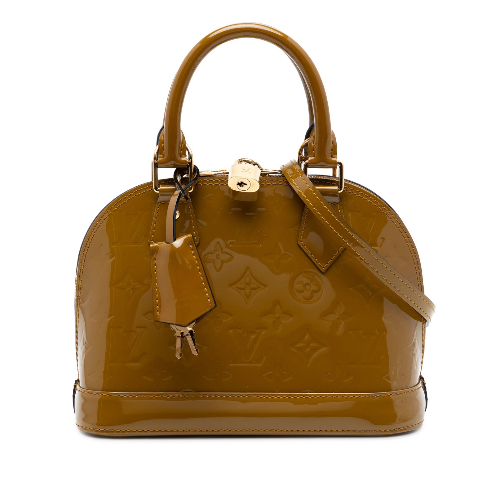 Louis Vuitton Alma BB Monogram Vernis Leather Satchel (1 of 6)